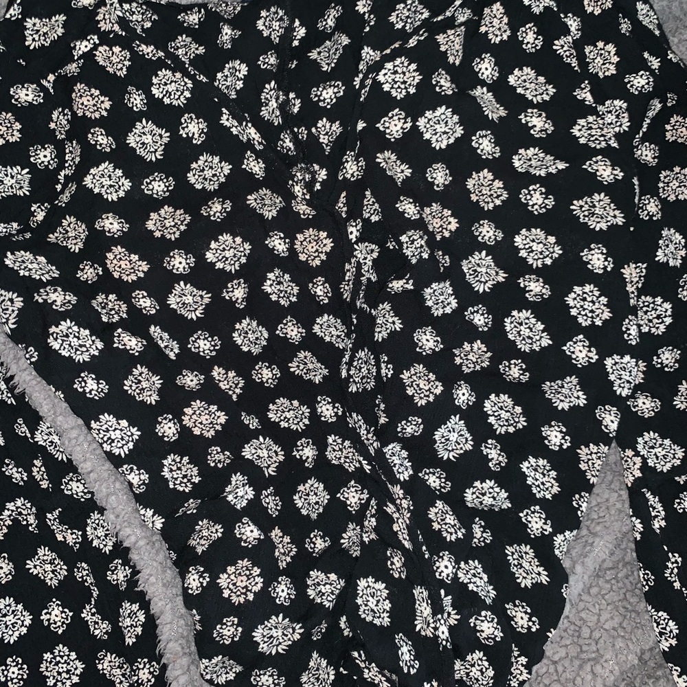 Flared long sleeve top